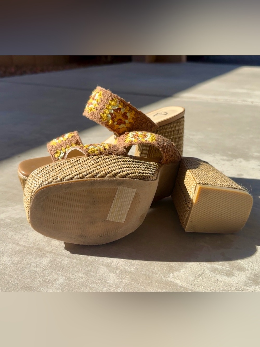 Windsor Summer Dream Crochet Espadrille Platform Sandals